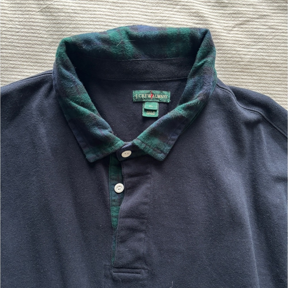 Jcrew Navy Rugby with Plaid Color - Picture 2 of 4